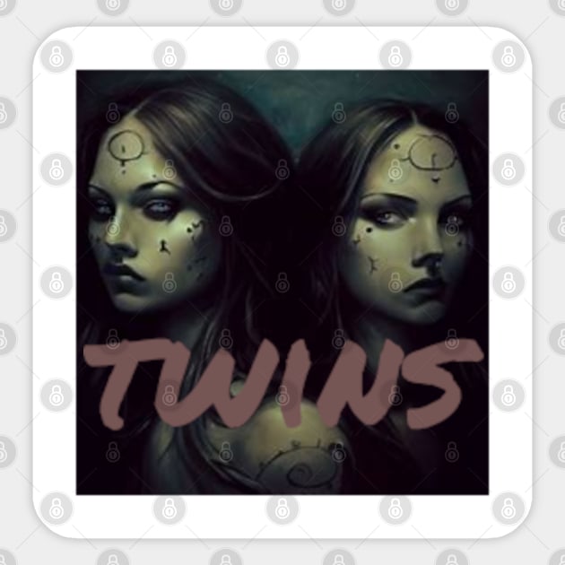 twins Sticker by ziemniak13